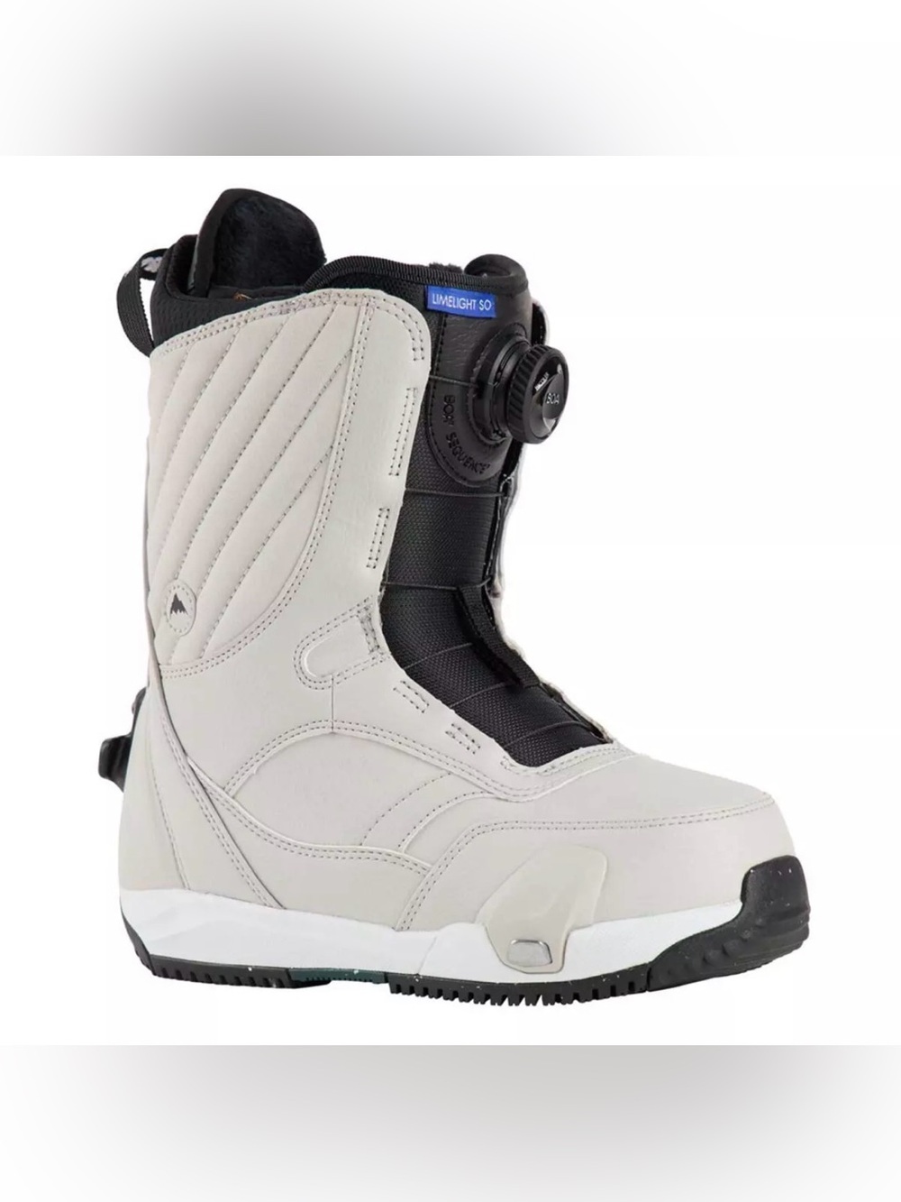 Burton Women's Limelight Step On Light Gray Snowboard Boots with BOA